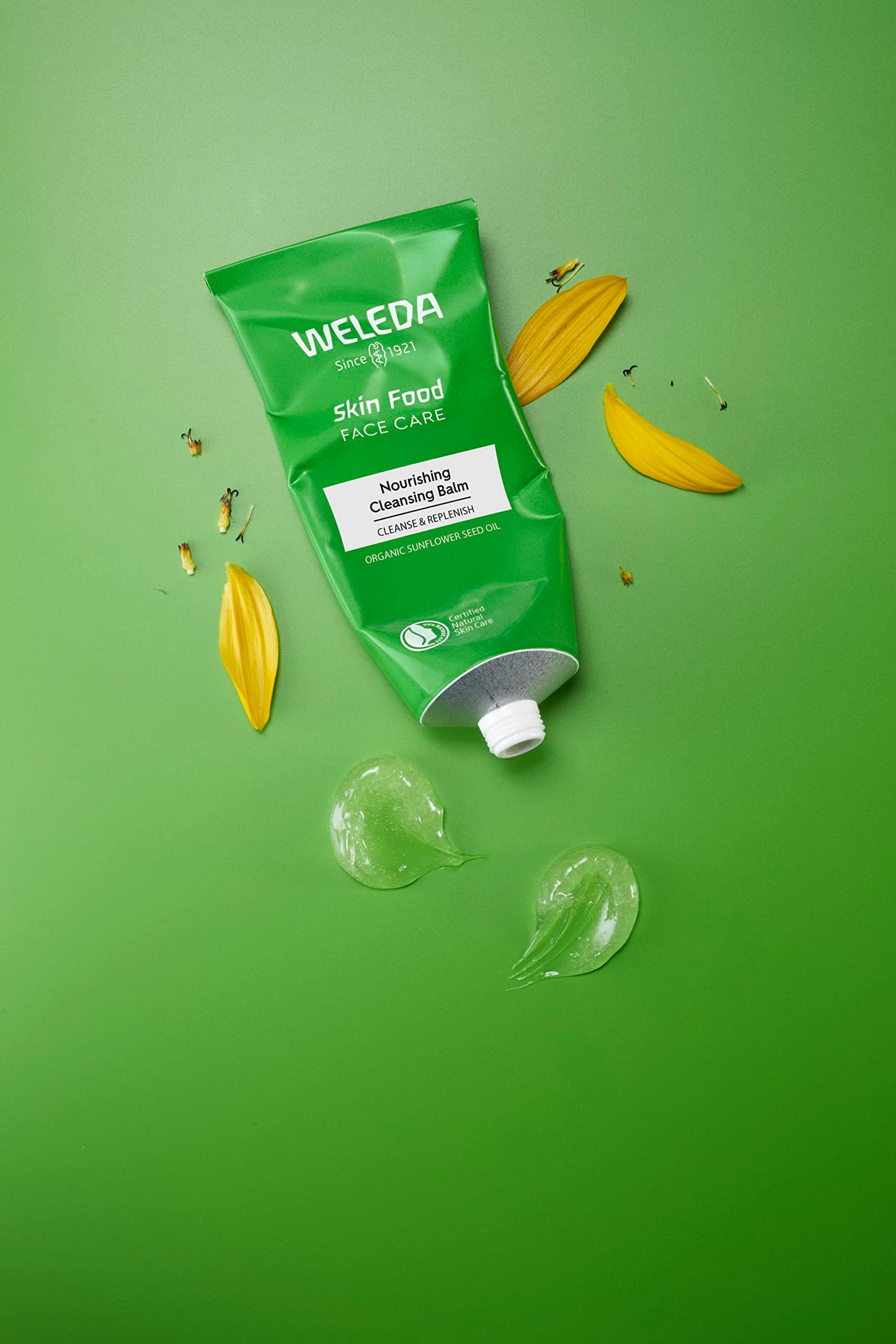 WELEDA Skin Food Nourishing Cleansing Balm 75ml | Oil-to-Milk Formula | All Skin Types | Make-up Remover | Vegan