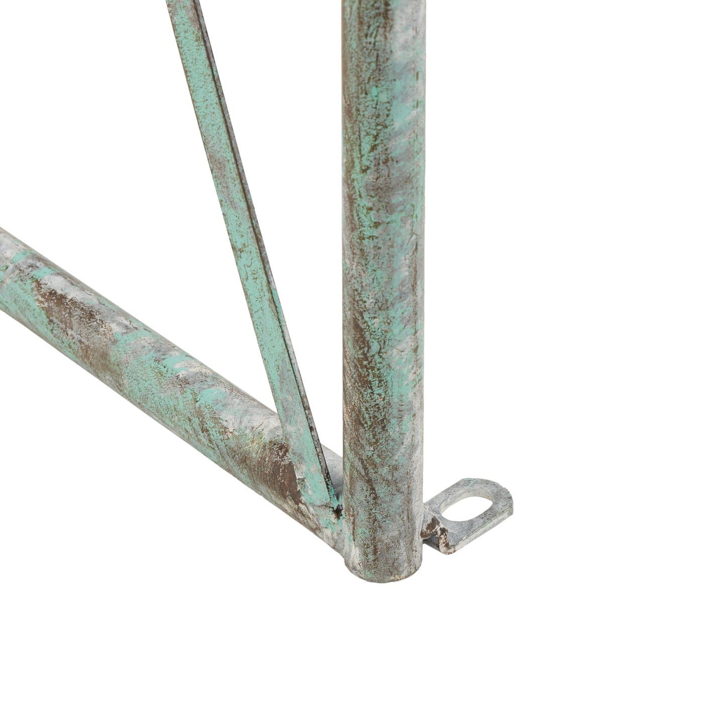 SAFAVIEH Outdoor Collection Atticus Antique Dark Green Wrought Iron Lattice Arch Garden Arbor