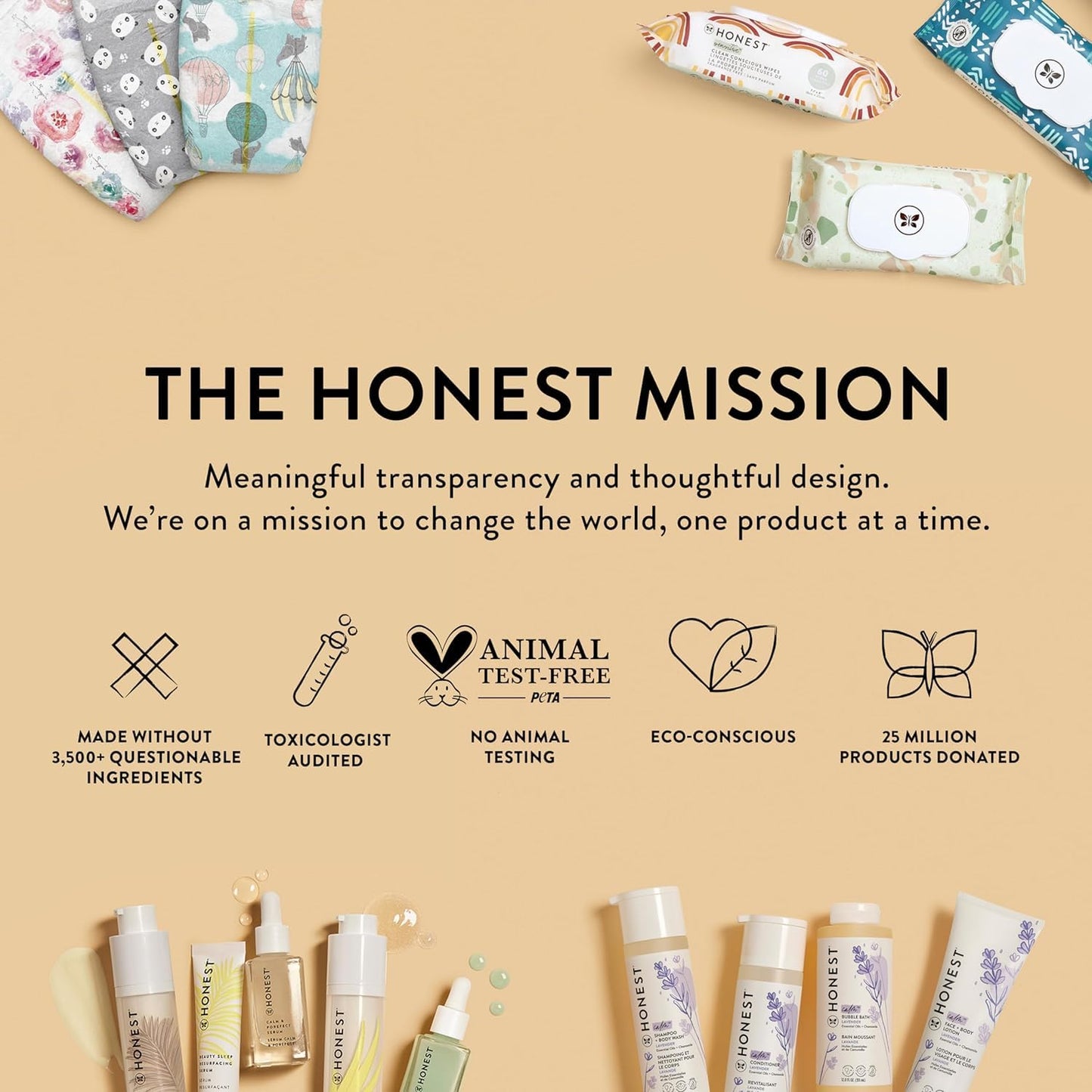 The Honest Company Silicone-Free Conditioner & 2-in-1 Cleansing Shampoo + Body Wash Duo | Gentle for Baby | Naturally Derived | Lavender Calm, 20 fl oz