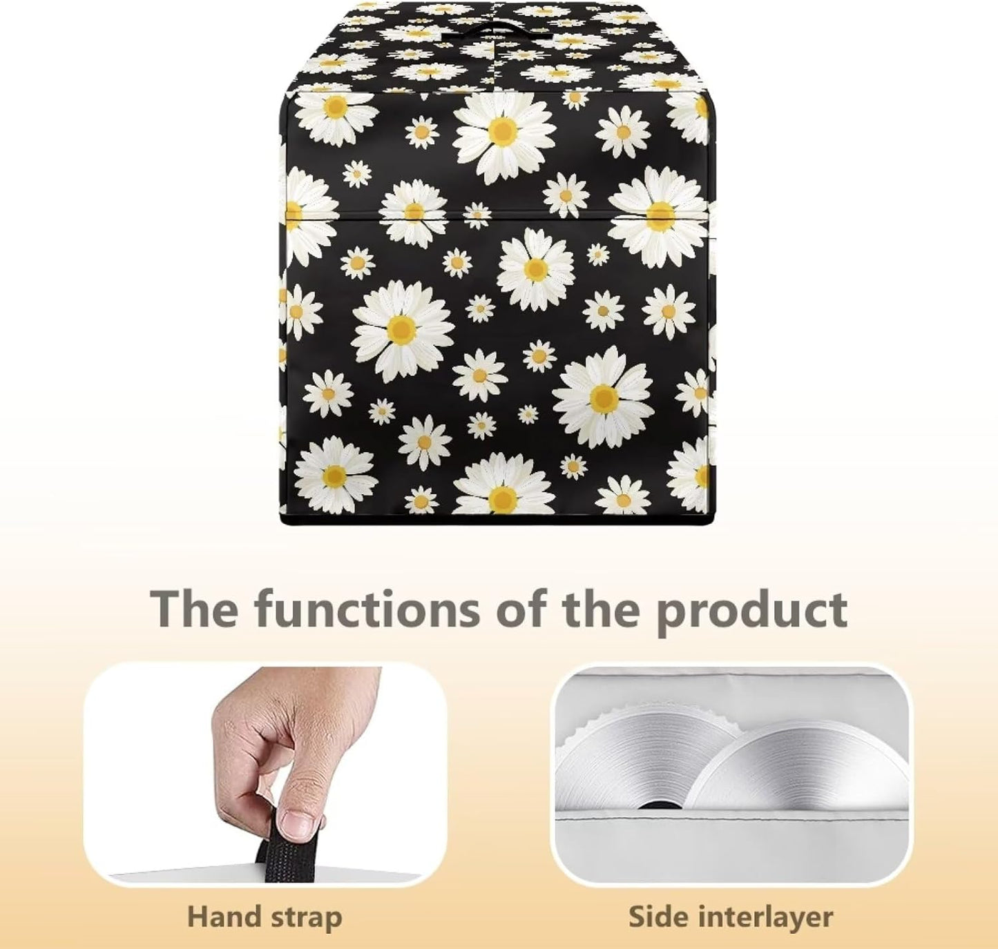 Daisy Meat Slicer Cover - Large Dust-proof Cover for Meat Slicer Machine to Protect Kitchen Appliances