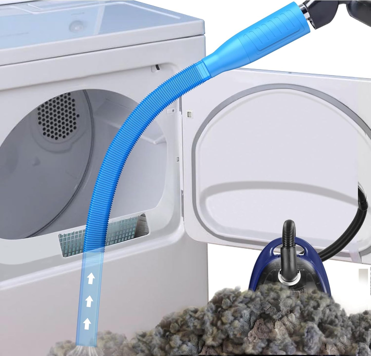 PetOde Dryer Vent Cleaner Kit - Versatile Lint Remover for Power Washer & Vacuum Hose