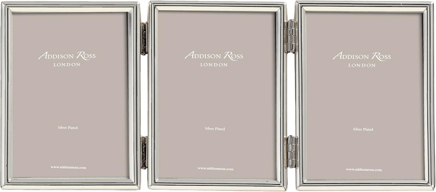 Addison Ross Essentials Photo Frame, Silver Plate Treble, 2 x 3 Inches