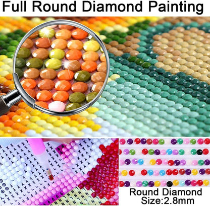 antor 10 Pack 5D Diamond Painting Kits for Adults, Full Drill Scenery Diamond Art Set, DIY Gem Painting Canvas, Diamond Art Embroidery Craft for Home Wall Decor