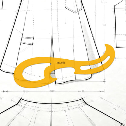 KEARING French Curve Ruler Template Flexible Plastic Drafting Drawing Measuring Tool Drawing Templates