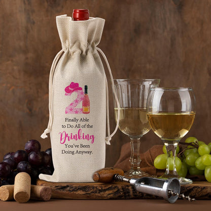 Unique 21st Birthday Gifts for Her Him, Happy 21st Birthday Party Decorations, Wine Bag for Finally Able to Drink