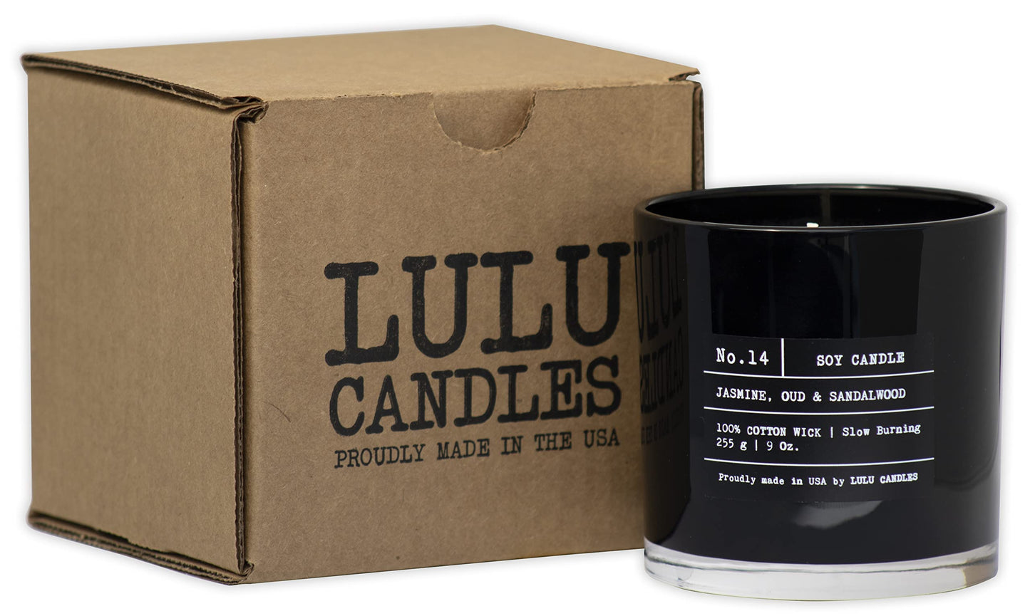 Lulu Candles | Bali Blue | Smells Manly & Fresh | Luxury Scented Soy Jar Candle | Hand Poured in The USA | Highly Scented Long Lasting (9 Oz.)