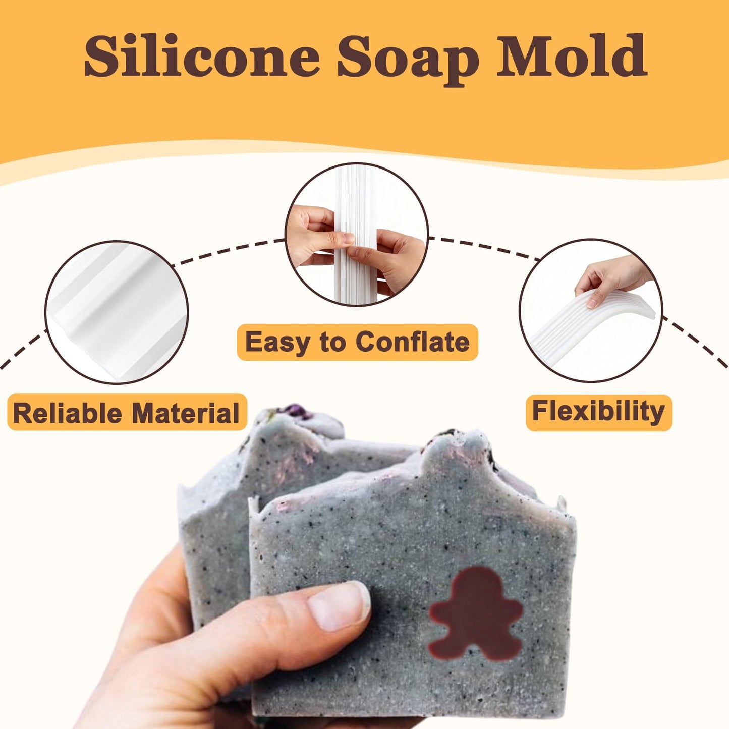 Column Silicone Soap Embed Molds Soap Making Supplies Tool Long Tube Silicone Mold Chocolate Candy Mold Handmade Candle Mold Set