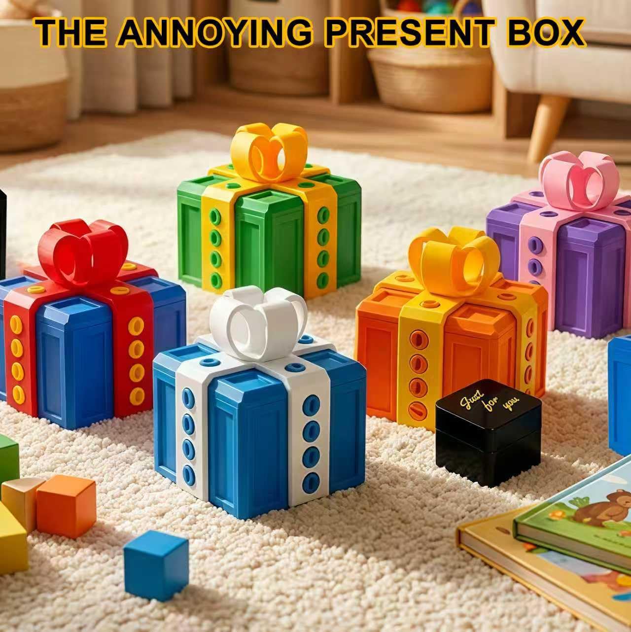 Shelprojsu Funny Valentines Day Gifts/Prank Box with Finger Gift Box/Surprise Box with Finger/Annoying 3D Printed Screw Gifts Boxes Ideal Gift for Lovers Birthday,Christmas,Halloween (Color/B)