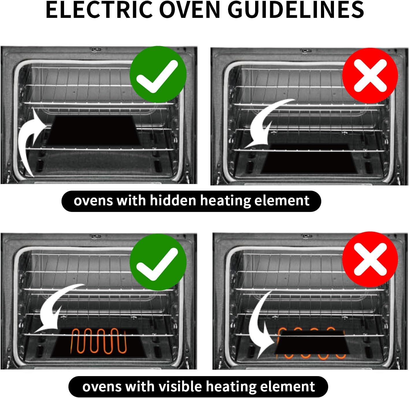 Oven Liners for Bottom of Oven, 23.6x15.7 Inch Heavy Duty Non-stick Reusable Mat for Gas Electric Oven