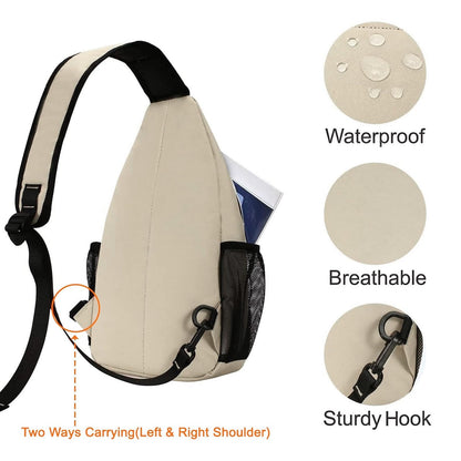 MOSISO Sling Backpack, Multipurpose Crossbody Shoulder Bag Travel Hiking Daypack
