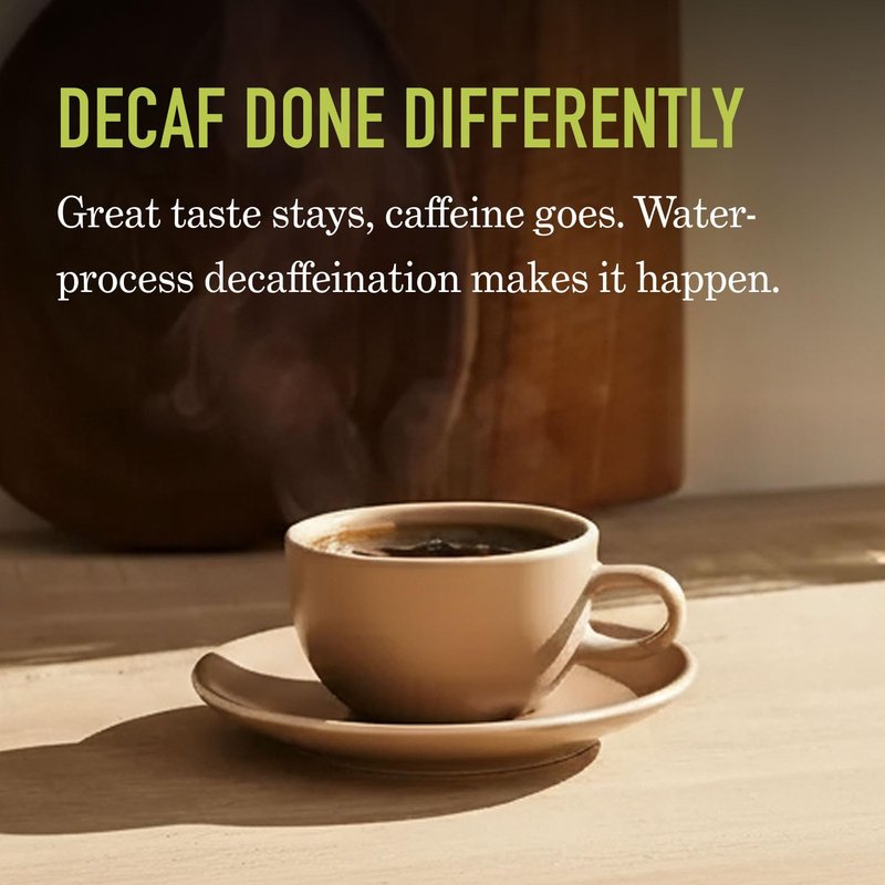 Peet's Coffee, Dark Roast Ground Coffee, Decaffeinated Arabica Coffee - Decaf House Blend 63 Ounces (6 Bags of 10.5 Ounces)
