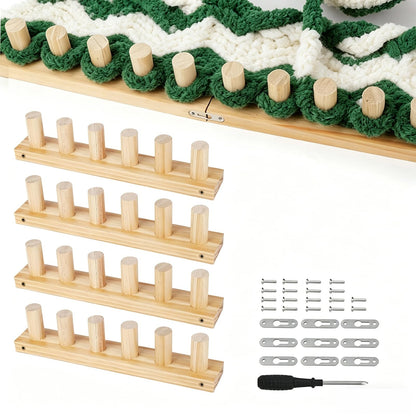 sdaeye 52" Chunky Knitting Blanket Loom – Portable, Foldable Design for DIY Beginners, Customizable Hand Knitting for Chunky Yarn Blankets, Stress Relief