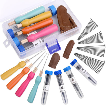 WONVOC 40 PCS Felting Needles Set, 36/38/40/42 Gauge Felting Needles, Felting Supplies Needle Felting Kit for Beginners