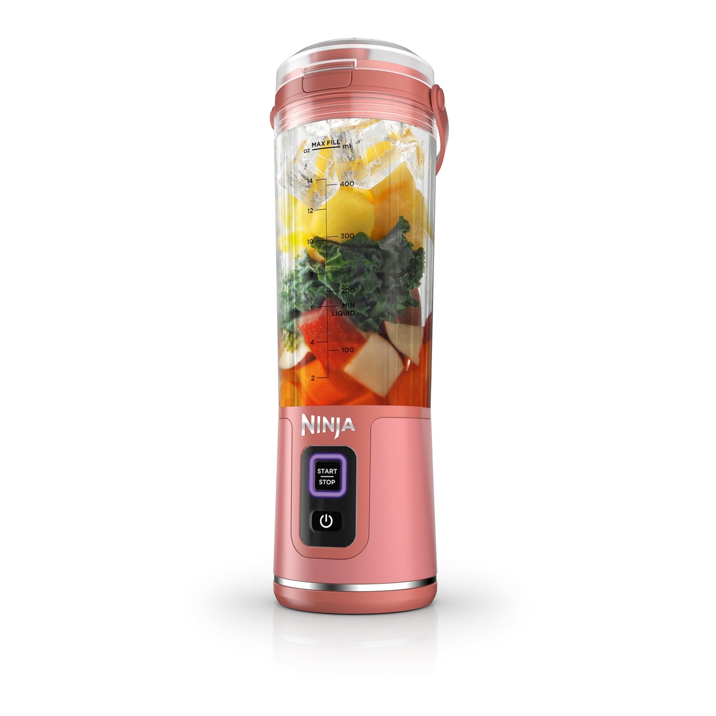 Ninja BC151BK Blast Portable Blender, Cordless, 18oz. Vessel, Personal Blender-for Shakes & Smoothies, BPA Free, Leakproof-Lid & Sip Spout, USB-C Rechargeable, Dishwasher Safe Parts, Black