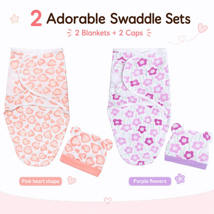 Reborn Baby Doll Clothes 17-22 Inch Reborn Doll Clothes Accessories for Baby Doll Clothing (Purple & Pink Blanket )