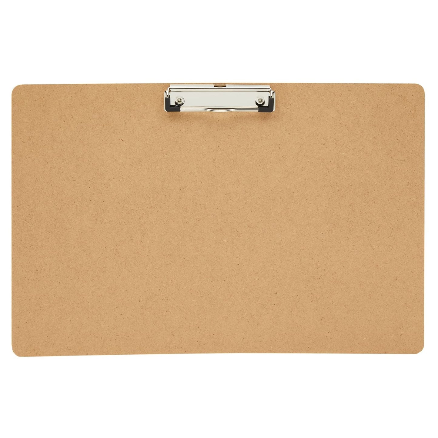 Juvale Clipboard - 11.5 x 17.4 in, Brown MDF, 4-Pack - Wood Clipboard Set with Low-Profile Metal Clip & Retractable Hook - Oversized & Portable for Drafting Board & Sketch Board Use