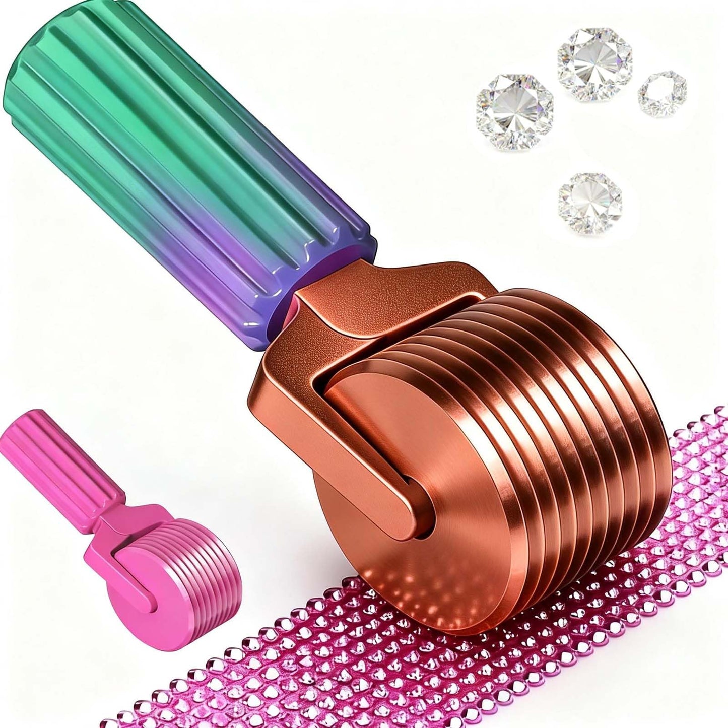 Upgraded Diamond Painting Roller Tool & Straightener, Detachable Diamond Art Roller for Smooth Pressing, 5D Gem Art Accessories and Crafting Supplies for Canvas Flattening, Dazzling