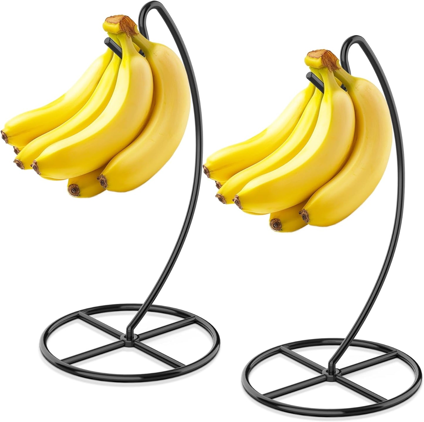 Beesini 2 Pack 15LB Counter, Banana Holder, Banana Tree Stand Metal, Banana Stand Holder, Holds Up to Banana or Grape