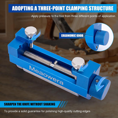 Chisel Sharpening Kit with Adjustable Honing Guide – Wood Chisel Sharpener for Chisels and Planer Blades – Precision Angle Control – No Sharpening Stone Included