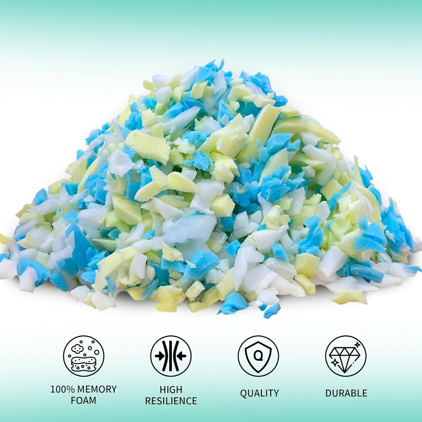 12lbs Shredded Memory Foam Bean Bag Filler, Soft and Convenient Bean Bag Filling Pillow Stuffing for Beanbag, Couch