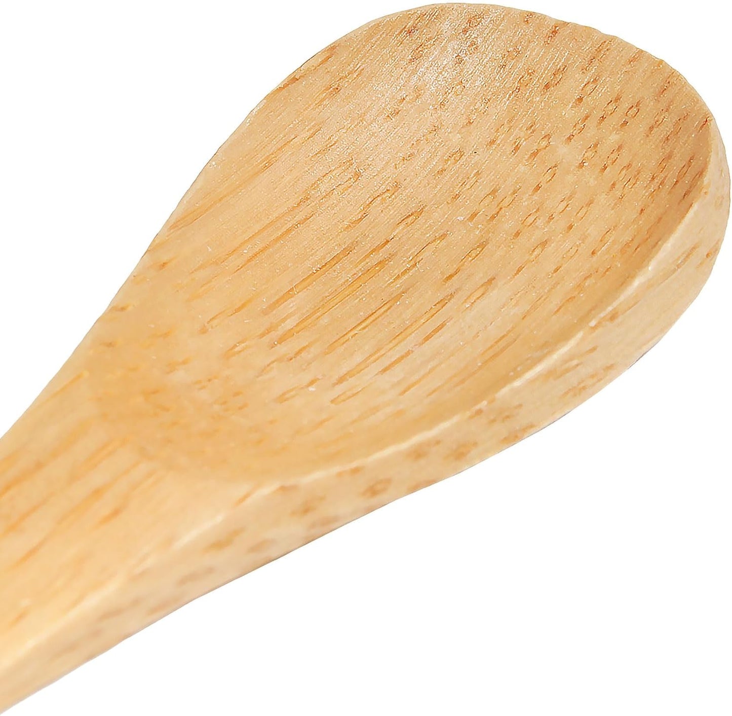 BambooMN Bamboo Serving Spoons, Mini Salt Sugar Spoon, 10 Pieces, Carbonized Brown