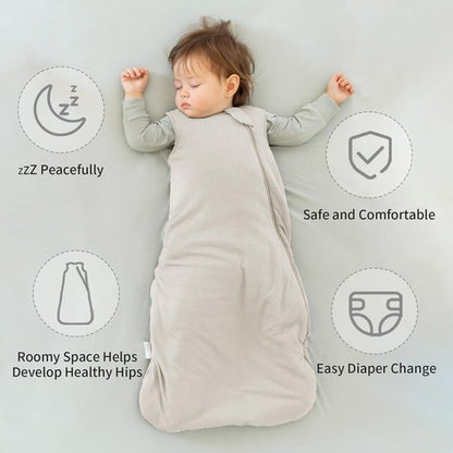 BubblePanda Sleep Sack - Supersoft Bamboo Toddler Wearable Blanket 18-24 Months | 0.5 Tog, Lightweight & Breathable