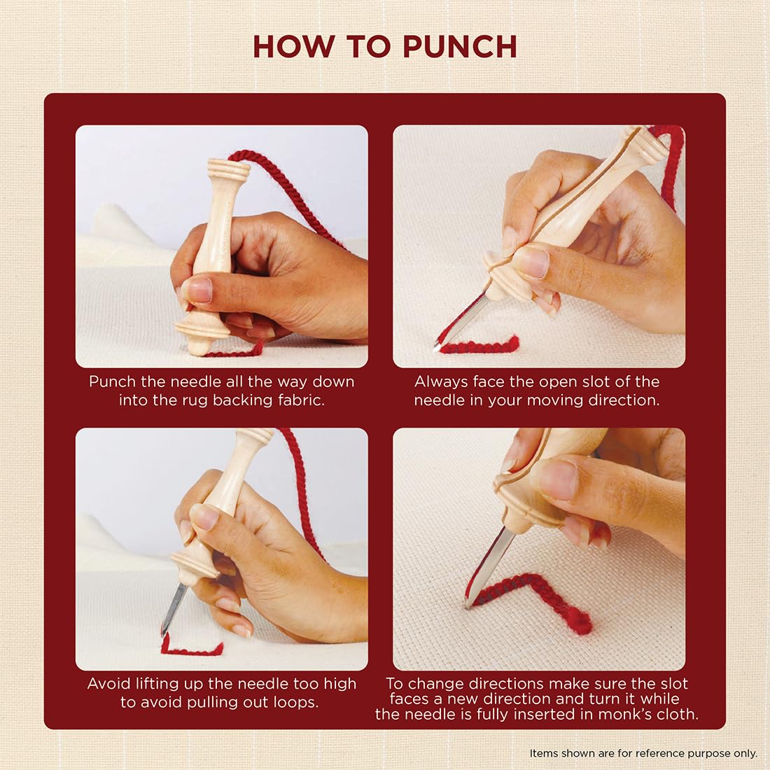 The Oxford Company Punch Needle Kit (Patchwork Blue Heart)