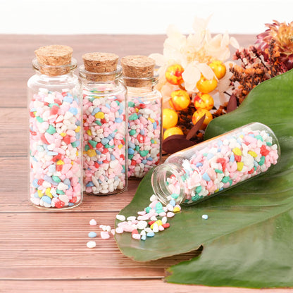 40 ml Small Glass Bottles with Cork, 32 Pack Mini Bottles with Twine & EXTRA Cork Stoppers, Small Vials with Lids, Tiny Glass Bottle, Mini Potion Bottle for Theme Party, Sand