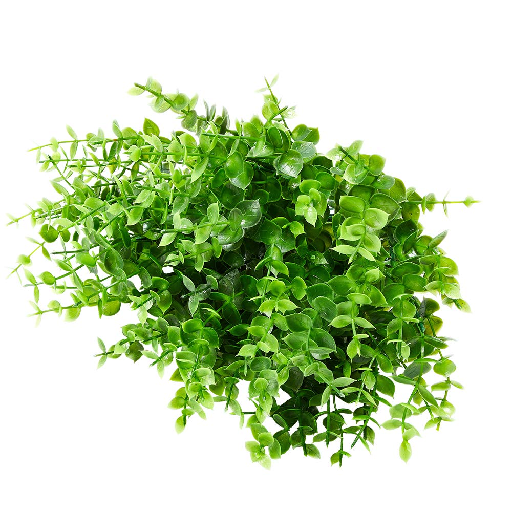 ArtBloom 8 Bundles Outdoor Artificial Boxwood UV Resistant Fake Stems Plants, Faux Plastic Greenery for Indoor Outside Hanging Plants Garden Porch Window Box Home Wedding Farmhouse Décor