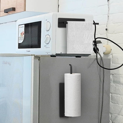 Paper Towel Holder, Magnetic Paper Towel Holder for Fridge, Toilet Paper Roll Holder Magnet Towel Rack Wall Mount