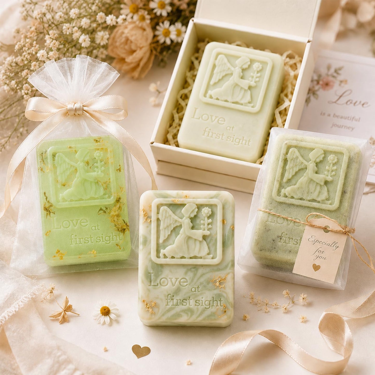 2 Pack Angel Silicone Soap Mold Rectangle Soap Making Mold Embossed Angel Silicone Mold Angel Girl Mold Rectangle Handmade Soap Mold for Soap Candle Lotion Bath Bombs Resin Wax Cake Chocolate Candy