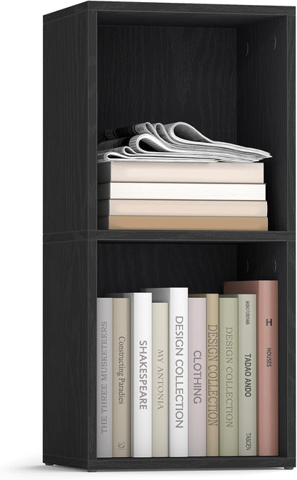 2-Tier 9.4 11.8 25.2 Inches, ULBC432B01 VASAGLE Custos Collection - Bookshelf, Bookcase, Book Shelf, Open Storage