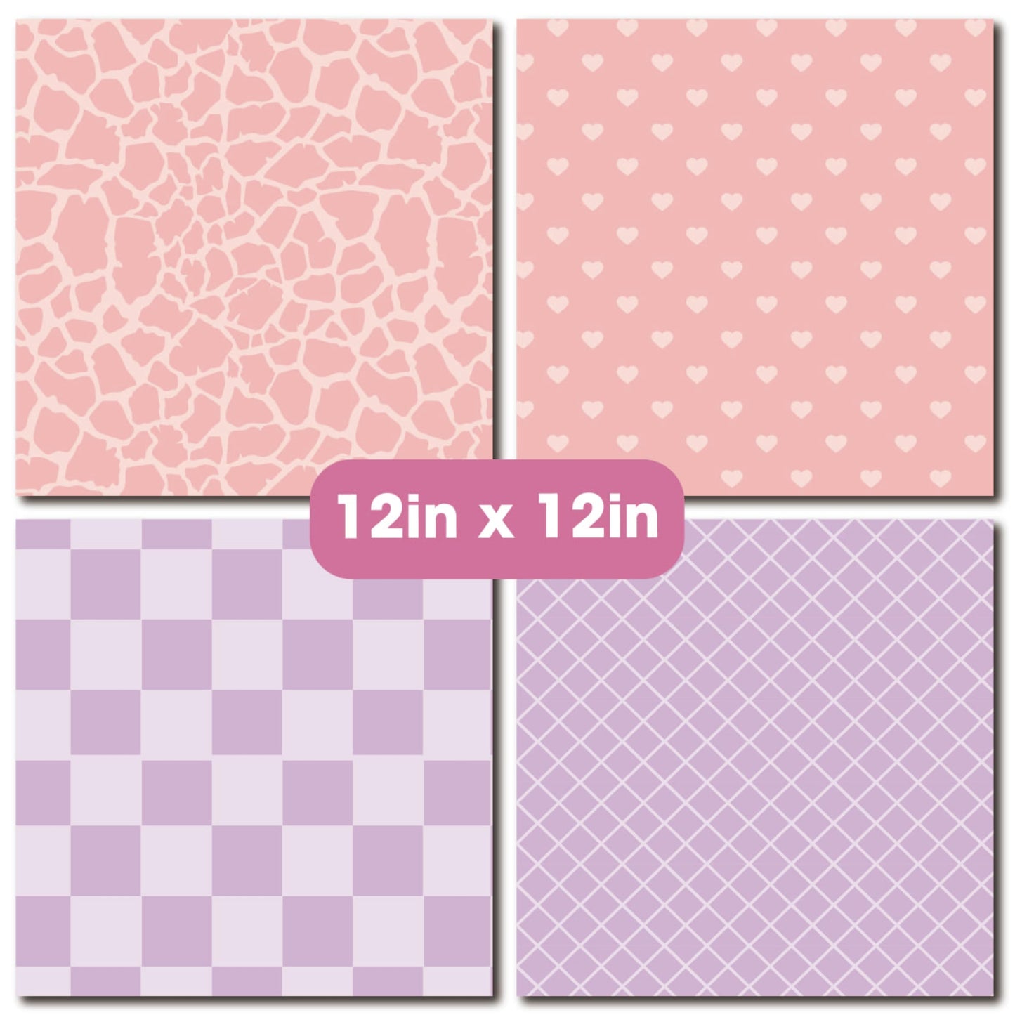 Desecraft 12x12 in Pastel Easter Scrapbooking Cardstock Decorative Paper - 36 Sheets - for Card Making Journaling Planner Origami Background Scrapbook Paper Scrapbook Materials Supplies