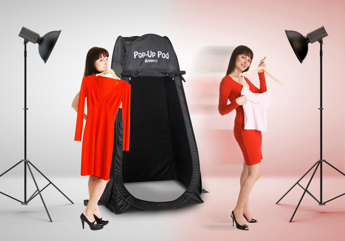 GigaTent Pop Up Pod Changing Room Privacy Tent – Instant Portable Outdoor Shower Tent, Camp Toilet, Rain Shelter for Camping & Beach – Lightweight & Sturdy, Easy Set Up, Foldable - with Carry Bag