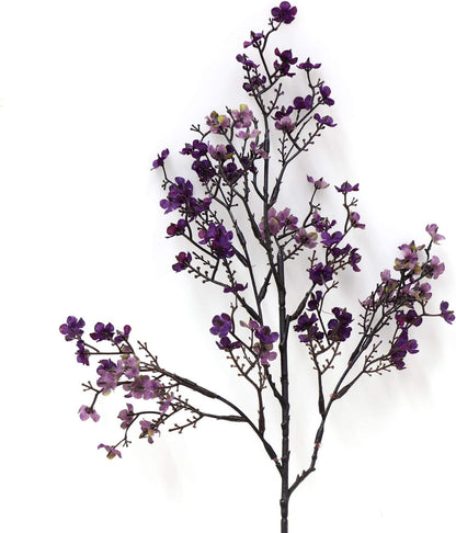 JAKY-Global 6 Bundle Babys Breath Fabric Cloth Artificial Flowers for Wedding Party Decoration (Autumn Purple)