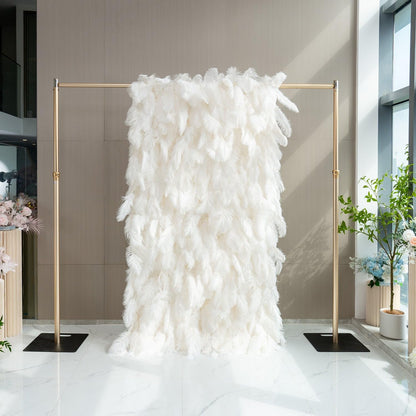 CreateView Artificial Flower Wall Wedding Backdrop, Luxury‌ 3D Silk Floral Party Decor for Wedding Home Hotel Party Baby Show Decor, Quick Assembly/Storage 4 * 8ft (120 * 240cm)