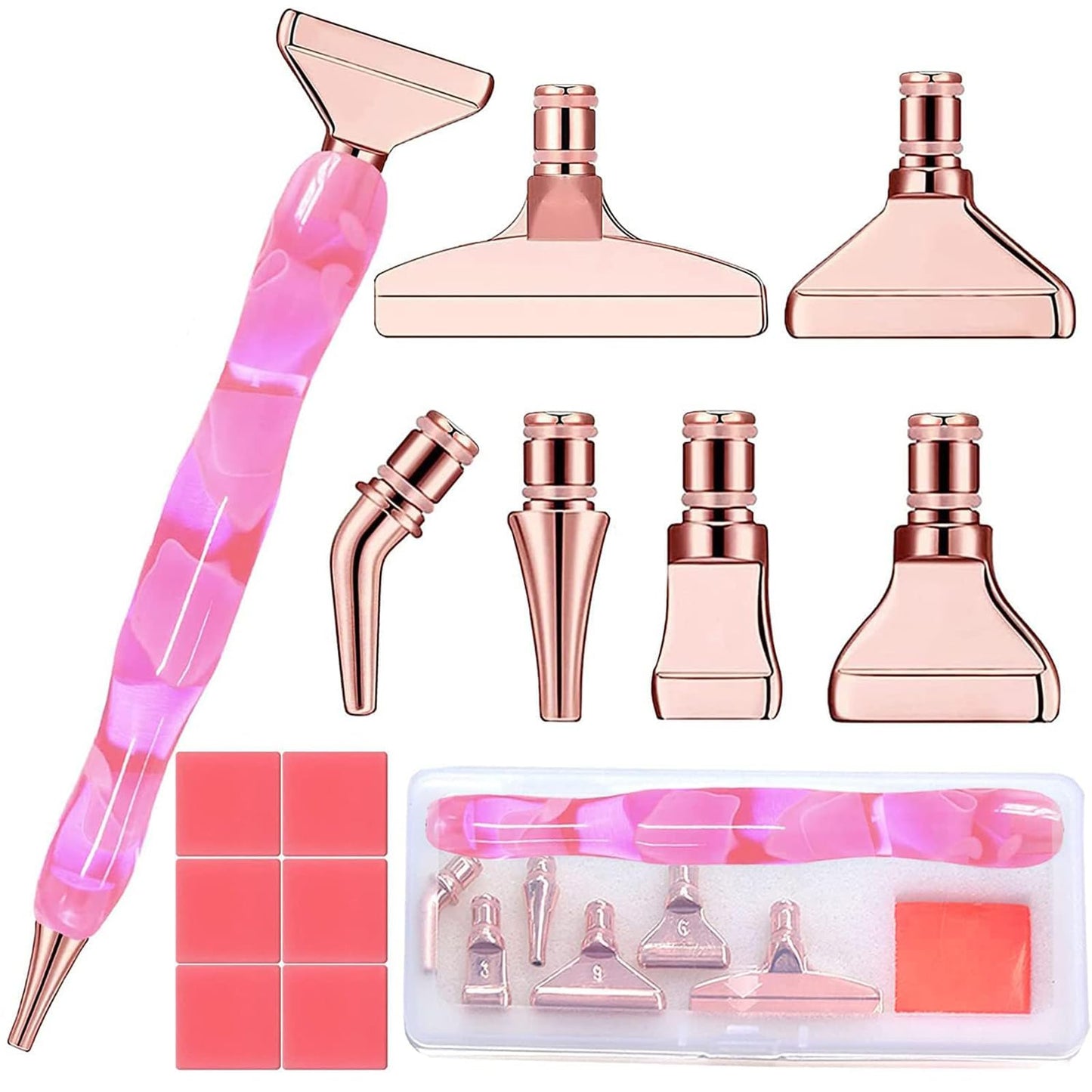 Heyseri Diamond Art Pens, “Classic Wax Stylus” Diamond Painting Pen, Traditional Diamond Painting Tools Accessories, Gem Art Pen with Metal Tips for 5D Craft Nail