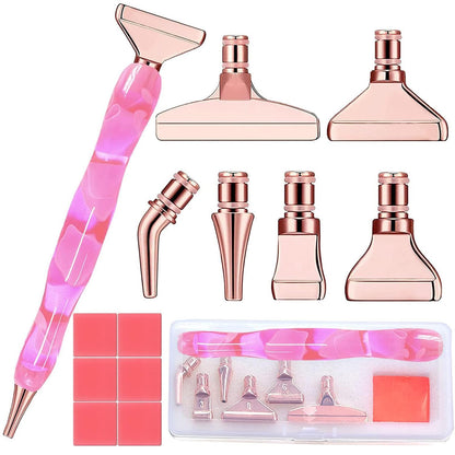 Heyseri Diamond Art Pens, “Classic Wax Stylus” Diamond Painting Pen, Traditional Diamond Painting Tools Accessories, Gem Art Pen with Metal Tips for 5D Craft Nail