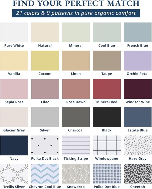 Lane Linen 100% Organic Mercerized Cotton Full Bed Sheet Set - Soft, Comfy, Oeko-Tex Certified, White, 15" Deep Pocket