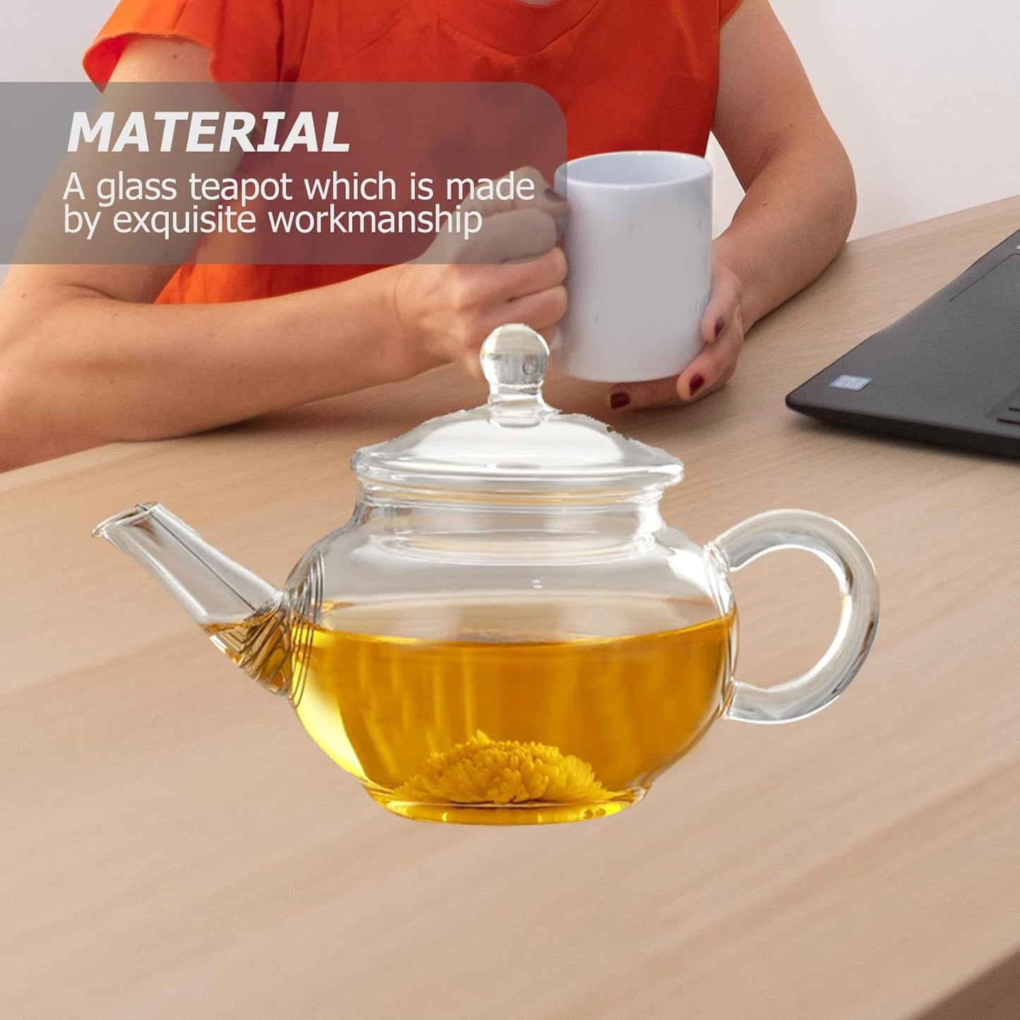 Mini Teapot, Mini Coffee Pot, Loose Leaf Glass Tea Maker, Household Kettle for Restaurant Tearoom Supply