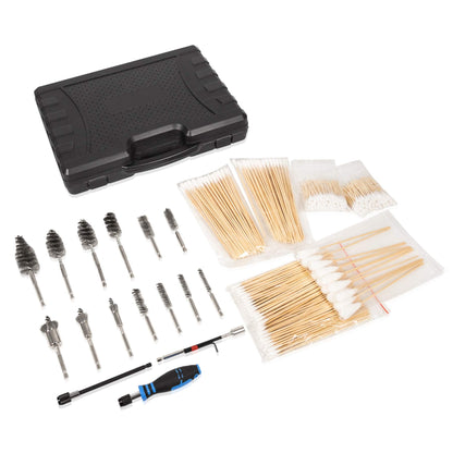 BELIFLY Professional Diesel Injector Seat Brush Cleaning Kit 8090S on Cylinder Heads Stainless Steel