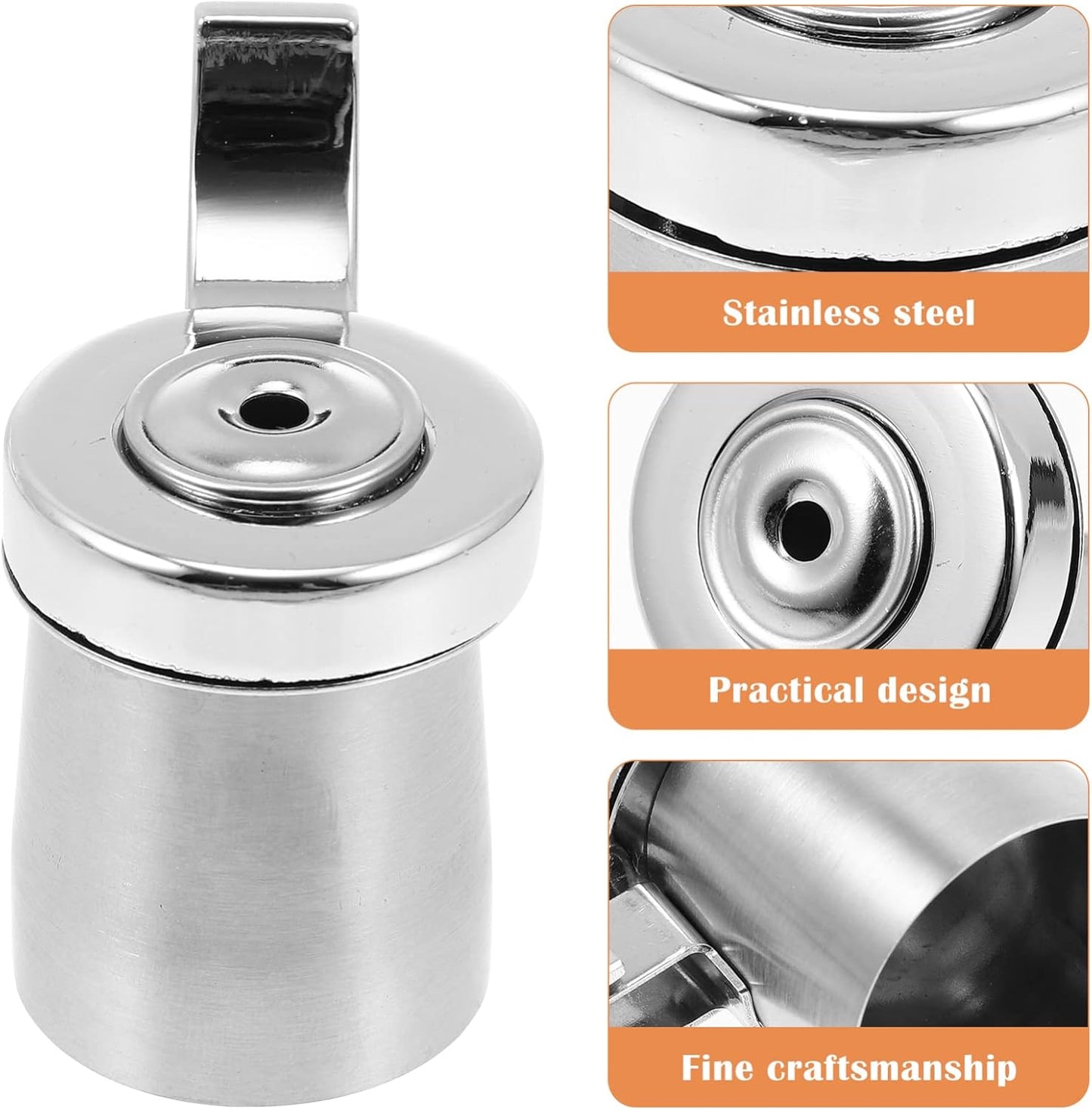 Luxshiny Tea Kettle Whistle Replacement, Stainless Steel Teapot Whistle, Water Boiling Kettle Nozzle for Kitchen