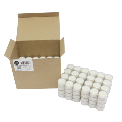 Stonebriar 192 Count White Unscented 6 to 7 Hour Extended Burn Time Clear Cup Tea Light Candles