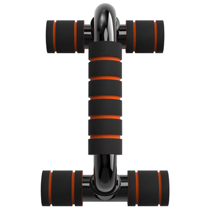 Readaeer Push Up Bars Gym Exercise Equipment Fitness 1 Pair Pushup Handles with Cushioned Foam Grip and Non-Slip Sturdy Structure Push Up Bars for Men & Women (Orange)