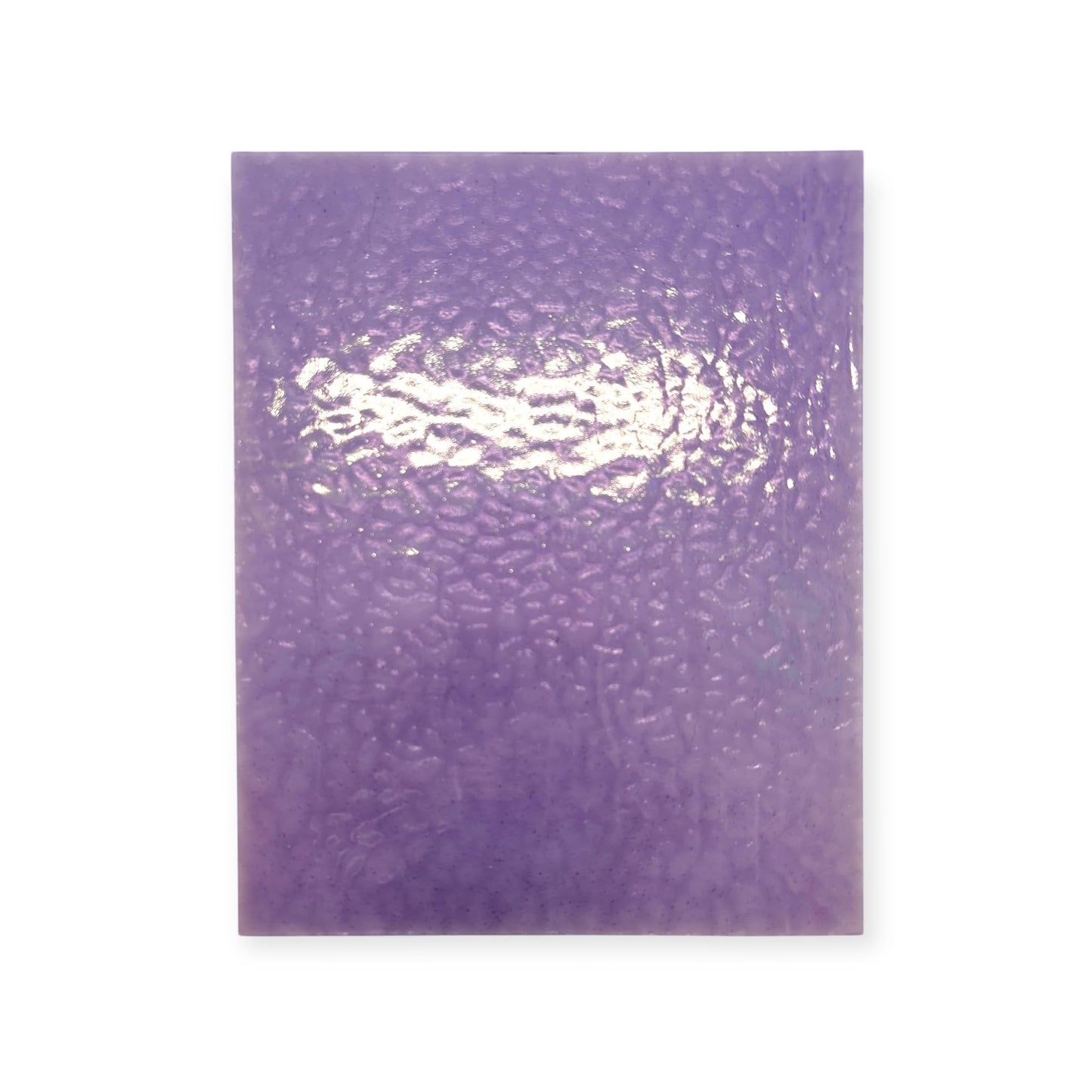 8 x 6 in Lavender English Muffle Wissmach Stained Glass Sheet – Artist-Selected and Handcrafted American Glass for Mosaic, Suncatchers & Inspired DIY Creations | Curated by BiNARi Glass Studio