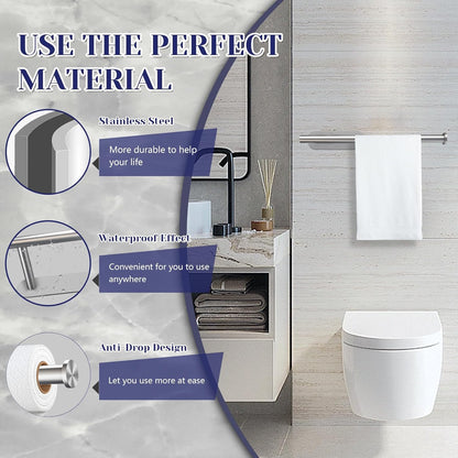 Stainless Steel Paper Towel Holder by [Brand Name] - Self-Adhesive or Drilling | Wall Mount for Kitchen & Bathroom
