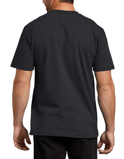 Dickies mens Short Sleeve Heavyweight Crew Neck Work Utility T Shirt, White, Small US