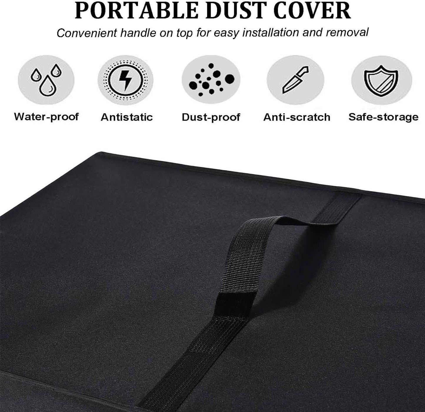 Air Fry Countertop Oven Waterproof Heat-Resistant Dust-Proof Cover Case for Ninja SP101/SP351/SP201, Black