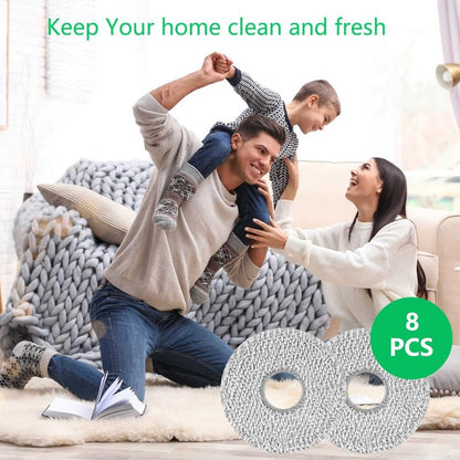 8 Pack Replacement Mop Pads Compatible with Irobot Roomba Plus 405＆505 Combo Robots,8 Pack Washable and Reusable Mop Refills (8 Pack)