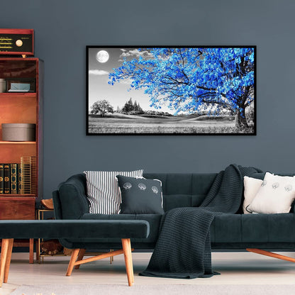 pchmcu 5D Diamond Art Painting Moon,Large Diamond Painting Kits for Adults,DIY Full Drill Crystal Rhinestone Arts and Crafts,Gem Art Painting with Diamond Home Wall Decor Tree (27.5 X 15.7inch)